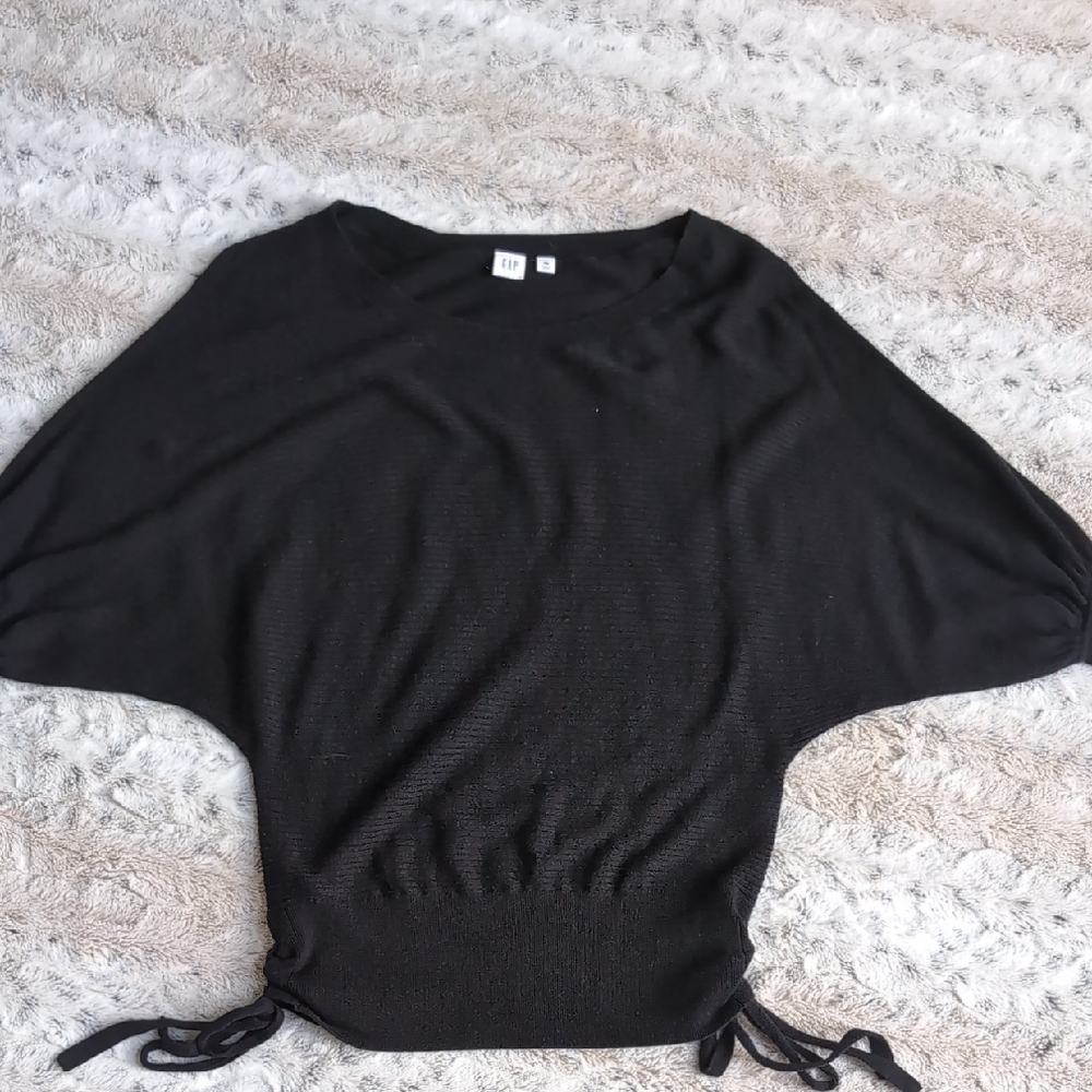 Gap Wide Rib Dolman Tie Bottom Tunic